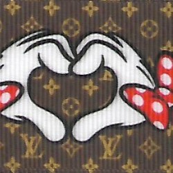 Cinta Gros AAA Por Metro (38mm) - LV Corazon Manos✔️