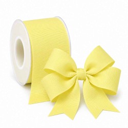 Cinta Gros 38mm #9 - Rollo 5 metros - AMARILLO CLARO BEBE #617