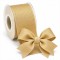 Cinta Gros 38mm #9 - Pieza 5 metros - Raw Silk Con filamentos Dorados #826
