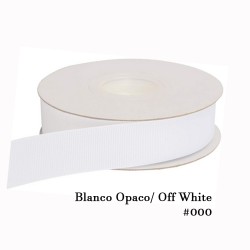 Cinta Gros 75mm #16 - Rollo 5 metros - WHITE #029