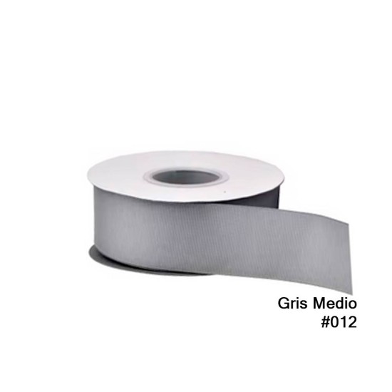 Cinta Gros 75mm #16 - Rollo 5 metros - GRIS MEDIO #012