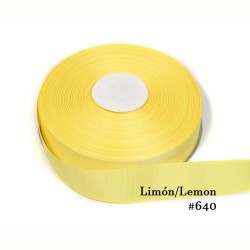 Cinta Gros 38mm #9 - Rollo 5 metros - AMARILLO LIMON #640