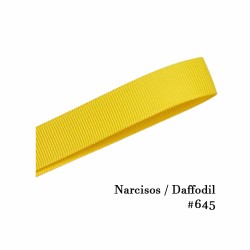 Cinta Gros 38mm #9 - Rollo 5 metros - AMARILLO NARCISOS #645