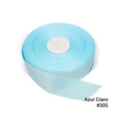 Cinta Gros 75mm #16 - Rollo 5 metros - AZUL CLARO #305