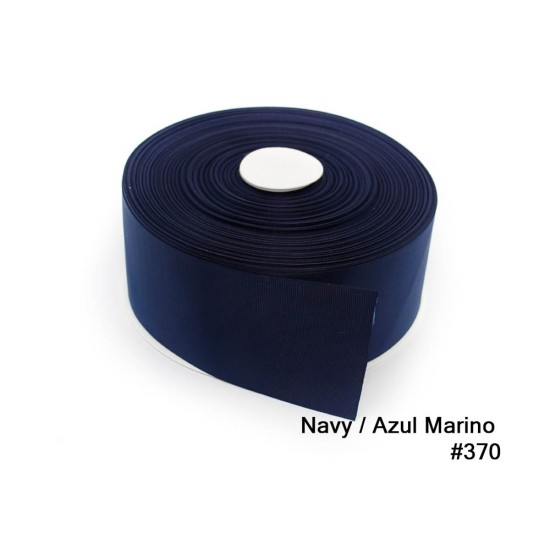 Cinta Gros 75mm #16 - Rollo 5 metros - AZUL MARINO #370