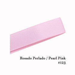 Cinta Gros 9mm (N° 2) - Rollo 5 metros - ROSA PERLADA #123