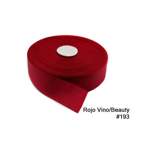 Cinta Gros 75mm #16 - Rollo 5 metros - ROJO VINO #193