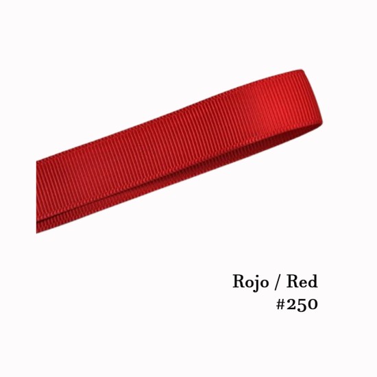 Cinta Gros 75mm #16 - Rollo 5 metros - RED #250
