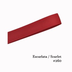 Cinta Gros 75mm #16 - Rollo 5 metros - SCARLET #260
