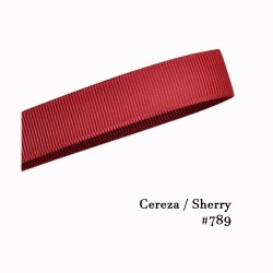 Cinta Gros 38mm #9 - Rollo 5 metros - ROJO CEREZA #789