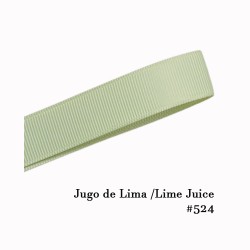 Cinta Gros 38mm #9 - Rollo 5 metros - VERDE JUGO DE LIMA #524