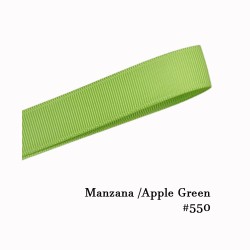 Cinta Gros 38mm #9 - Rollo 5 metros - VERDE MANZANA #550