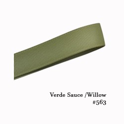 Cinta Gros 38mm #9 - Rollo 5 metros - VERDE SAUCE #563
