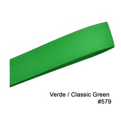 Cinta Gros 38mm #9 - Rollo 5 metros - VERDE CLASICO #579