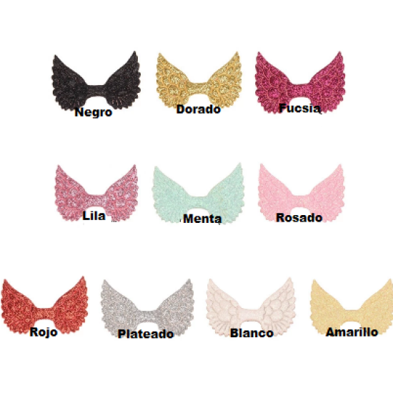 Alas de de Cuerina Glitter (Pack de 10)✔️