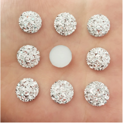 Aplique de Resina Plana 12mm - Pack 40uds