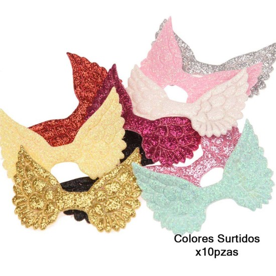 Alas de de Cuerina Glitter (Pack de 10)✔️