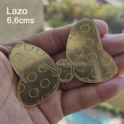 Aplique de Acrilico Dorado - Por Unidad