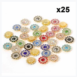 Cuentas de Metal Fino para Joyería o Lazos - Pack de 25