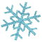 Estrella Copo de Nieve Celeste -Pack 10uds✔️