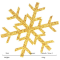 Estrella Copo de Nieve Dorado -Pack 10uds✔️