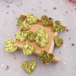 Corazón Glitter Dorado - Pack 60uds