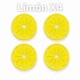 Aplique de Goma - Frutas (Pack de 4) Aplique de Goma - Frutas (Pack de 4)