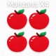 Aplique de Goma - Frutas (Pack de 4) Aplique de Goma - Frutas (Pack de 4)