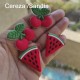 Aplique de PVC - Frutas Mix  (Pack de 4)