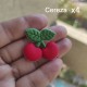 Aplique de PVC - Frutas  (Pack de 4)
