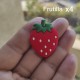 Aplique de PVC - Frutas  (Pack de 4)