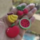 Aplique de PVC - Frutas Mix  (Pack de 4)