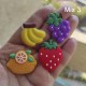 Aplique de PVC - Frutas Mix  (Pack de 4)