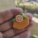 Aplique de PVC - Frutas  (Pack de 4)