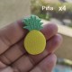 Aplique de PVC - Frutas  (Pack de 4)