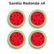 Aplique de Goma - Frutas (Pack de 4) Aplique de Goma - Frutas (Pack de 4)