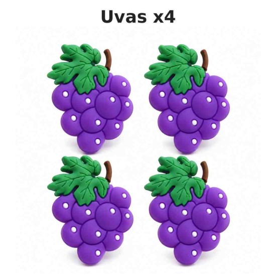 Aplique de Goma - Frutas (Pack de 4) Aplique de Goma - Frutas (Pack de 4)