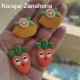 Aplique de PVC - Frutas Mix  (Pack de 4)