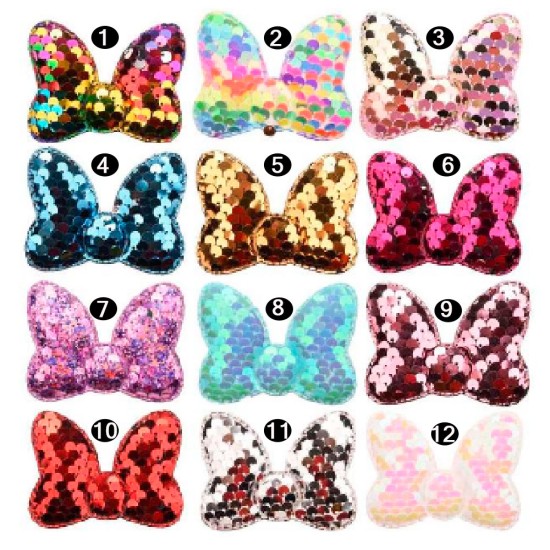 Lazo Mariposa de Lentejuela - 2pcs