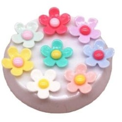 Flores de Resina- Pack 20uds (17mm) 