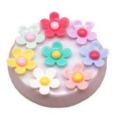 Flores de Resina- Pack 20uds (17mm) 