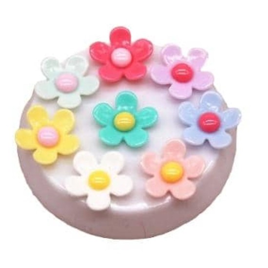 Flores de Resina- Pack 20uds (17mm) 