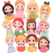 Aplique de Resina - Mini Princesas Kawai (x15)