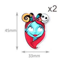 Aplique de Resina Plana - Halloween #1 - x2pcs
