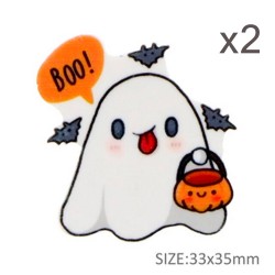 Aplique de Resina Plana - Halloween #3 - x2pcs
