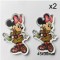 Aplique de Resina Plana - Minnie Parada (x2)