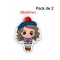 Aplique de Resina Plana - Niña con Gorro  - x2pcs✔️