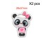 Aplique de Resina Plana - Pandita  - x2pcs✔️