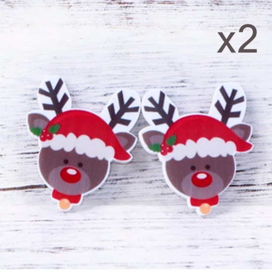 Aplique de Resina Plana - Navidad #1 - x2pcs