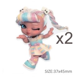 Aplique de Resina Plana - Muñeca #5 - x2pcs✔️